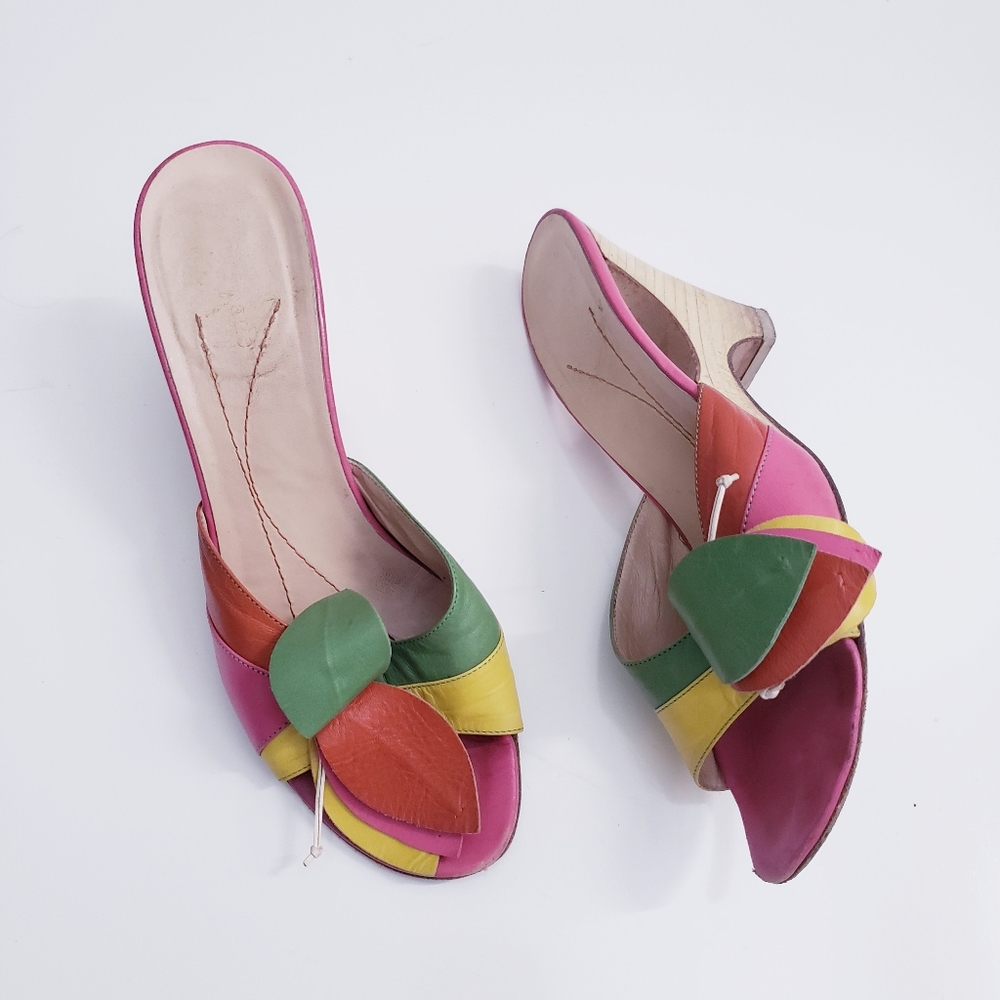 Kate Spade Sangria Watermelon Wedge Heels